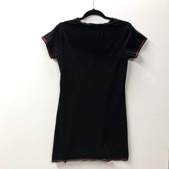 Rene Rofe Cotton Sleepshirt Pajamas, Sz Small, Black w "I Love Cat Naps" Graphic - Picture 7 of 8